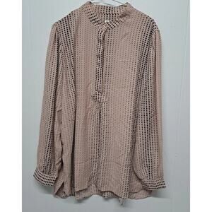 Anne Klein Long‎ Sleeve Blouse Size XXL